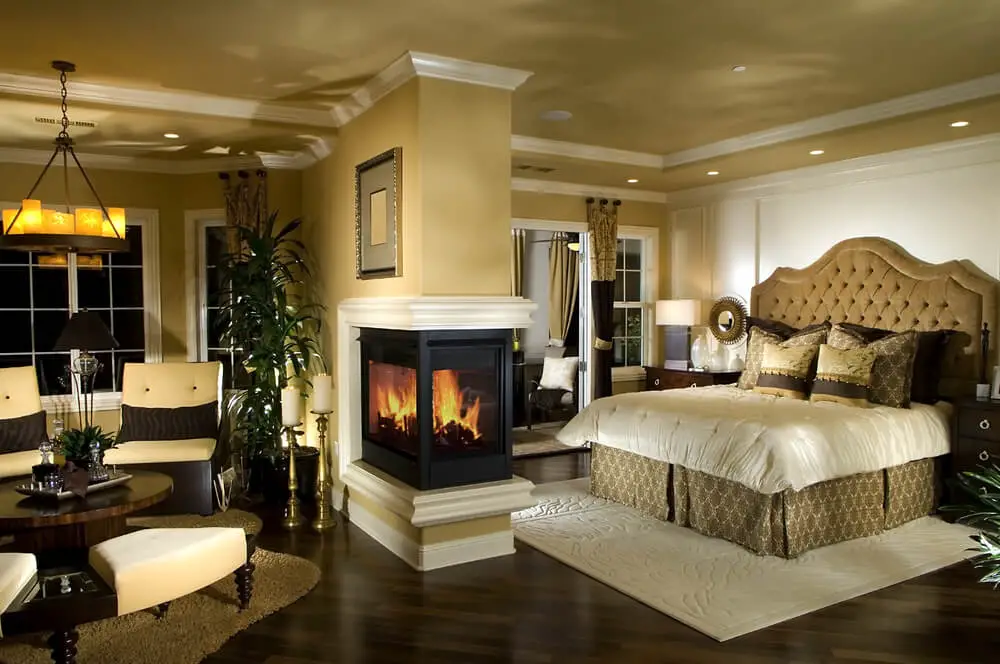 Classic master bedroom decorating ideas colors black white gray and yellow