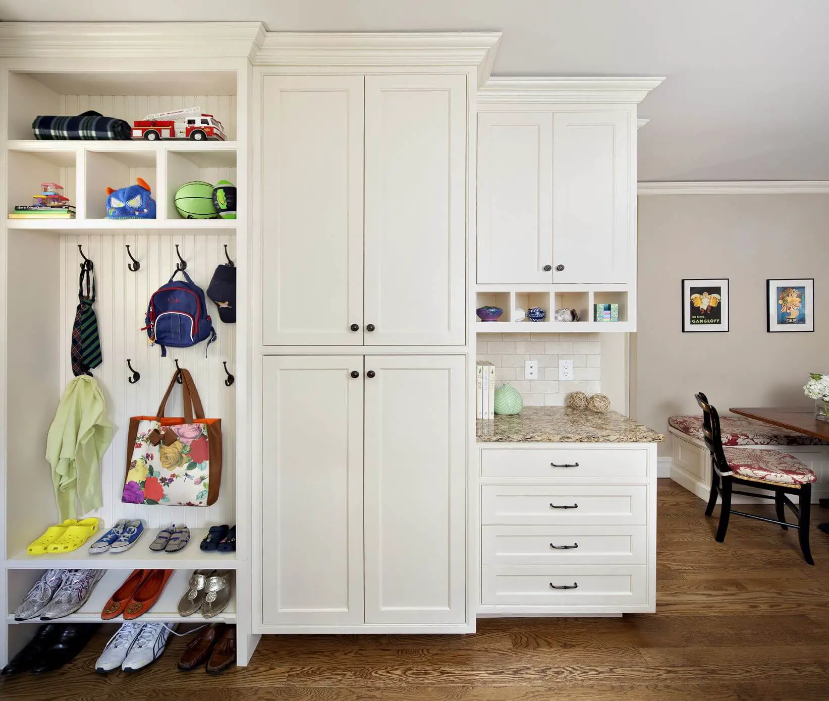 Mudroom cabinets with doors 