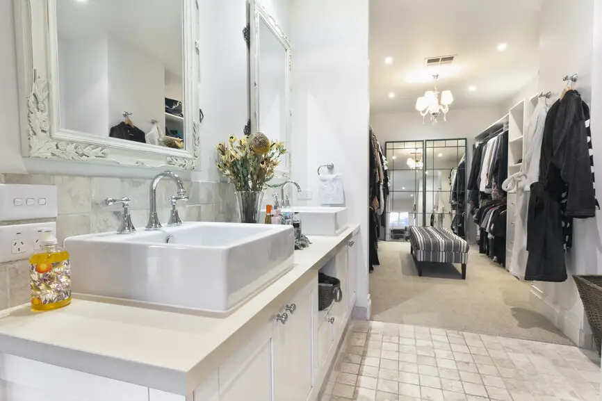 Bathrooms with Closets