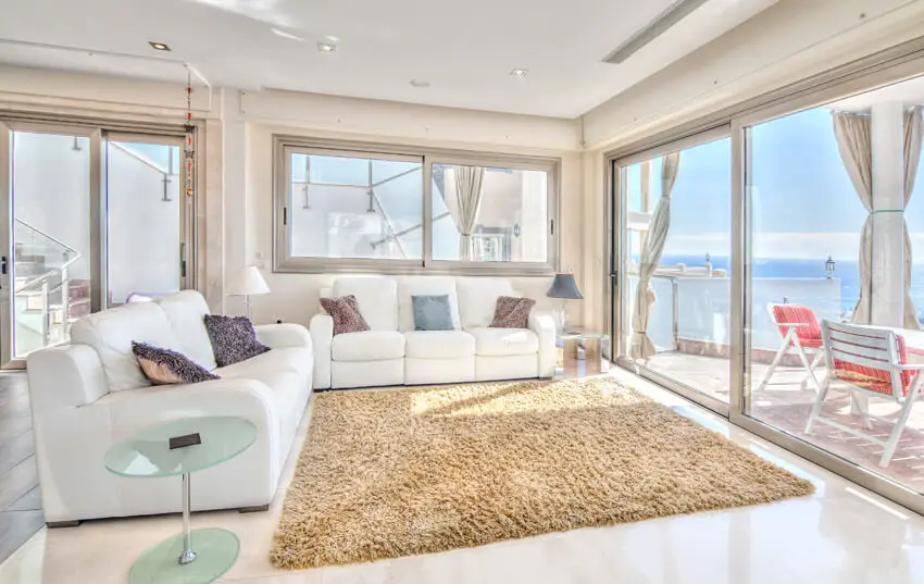 Oceanfront Living Room Space With Great Views