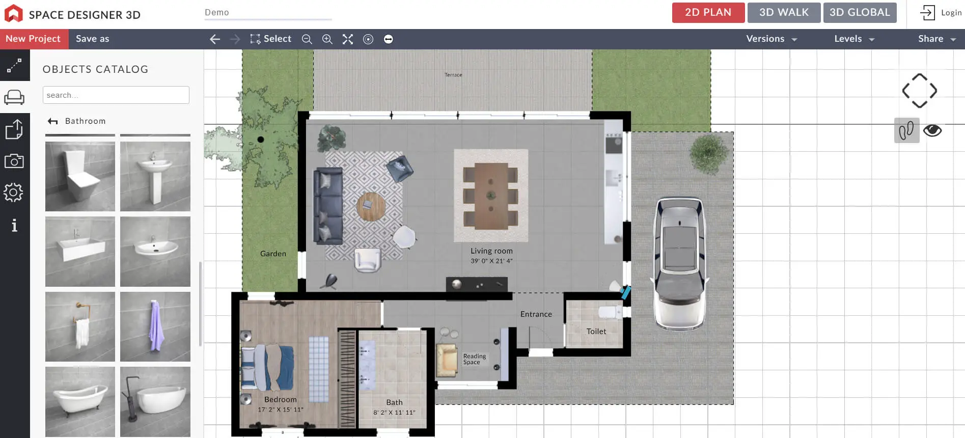 Space Designer 3D generates house plans with ease.