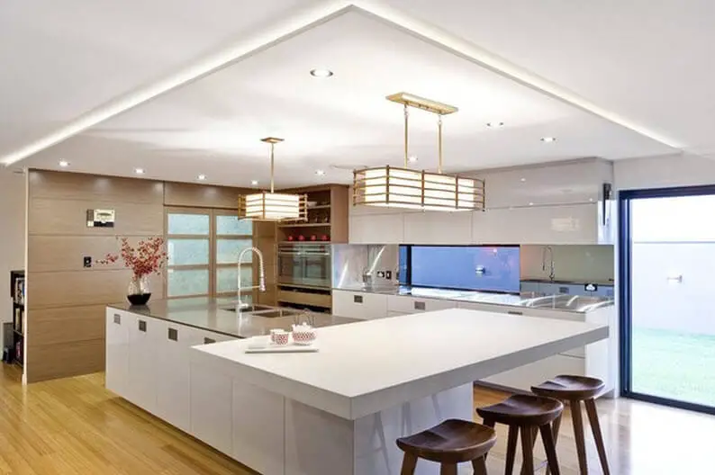 Modern kitchen design with island