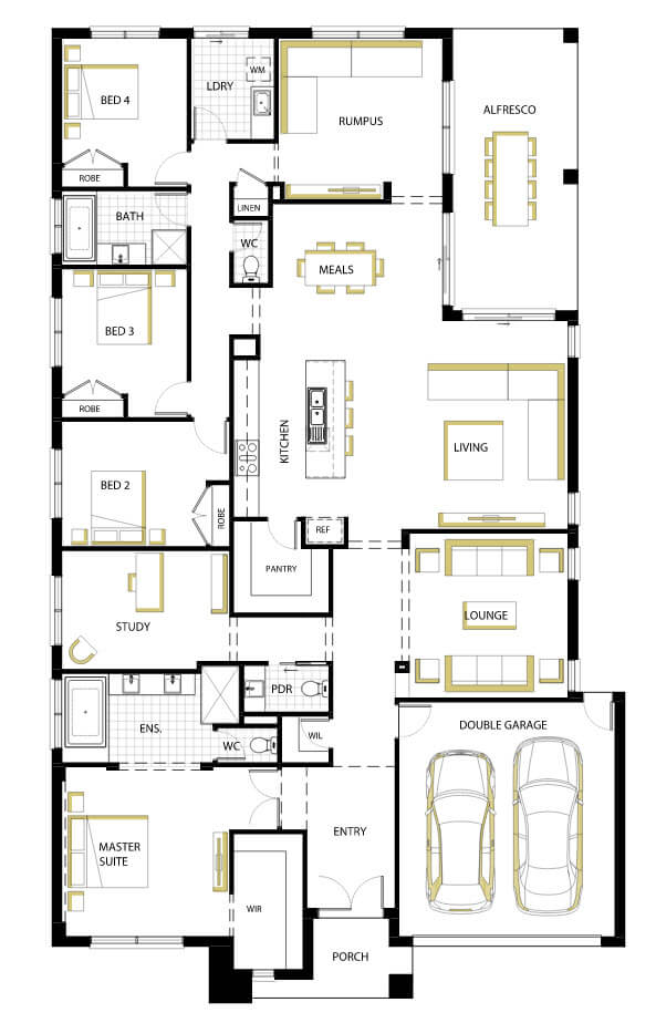 44 Home Design One Floor Simple Idea, Modern House Planning Ideas