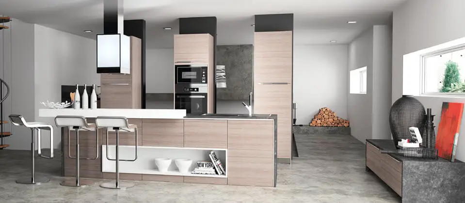 Дизайн кухни деревянная мебель